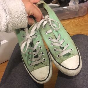 Fairly new, Mint green converse